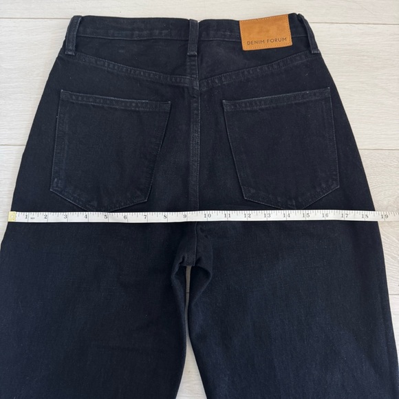 Aritzia Denim Forum Joni High Rise Loose Distressed Black Denim Jeans Size 24 - Picture 8 of 10